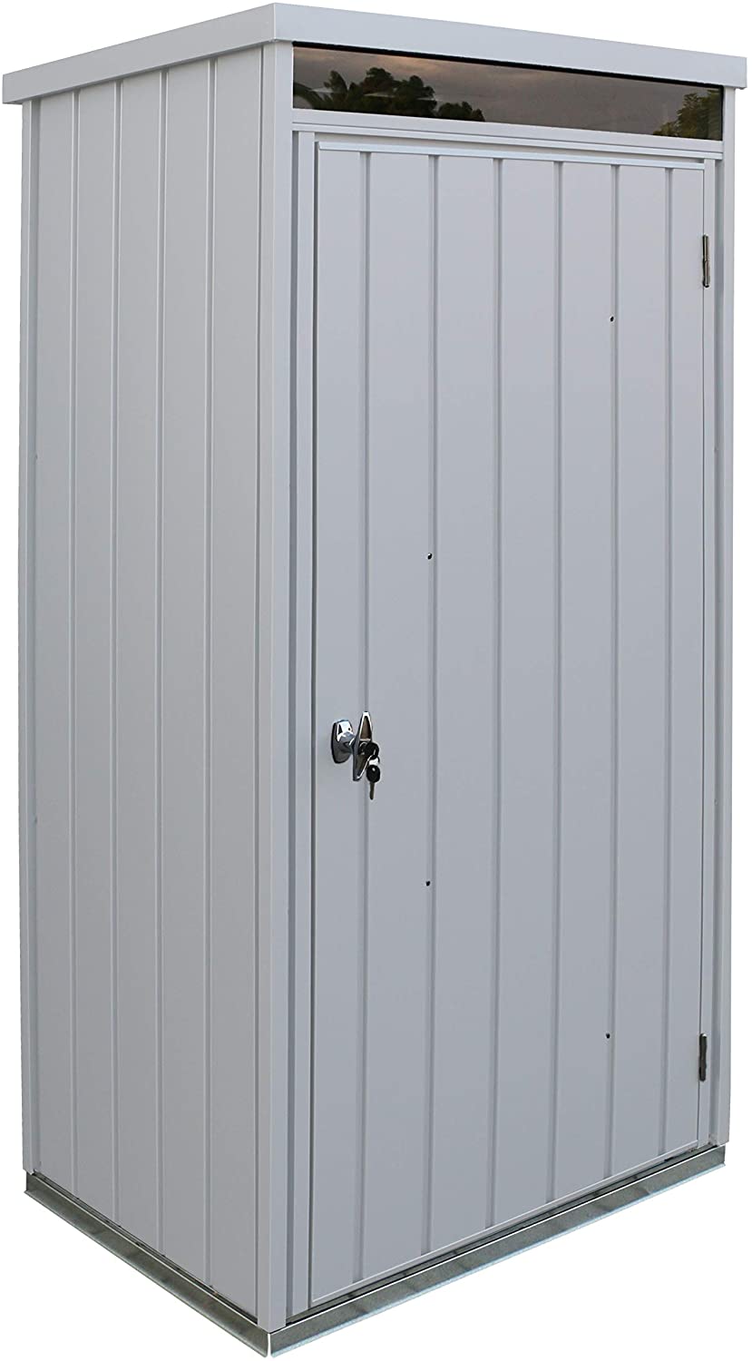 CASETA COBERTIZO METALICO JARDIN PALLADIUM HIGH STORE DURAMAX PLATA